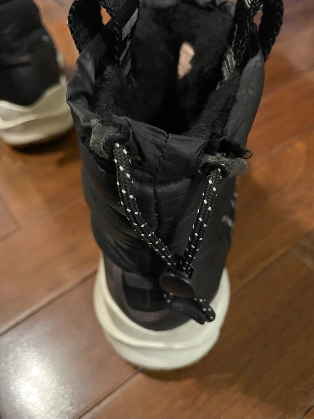 North Face Thermoball lace up winter boots, size 8